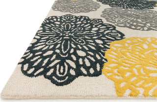 Loloi Weston HWS14 Ivory / Charcoal Area Rug Corner Shot