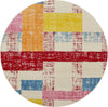 LR Resources Whimsical 81263 Cream/Red Area Rug Round Image