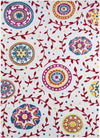 LR Resources Whimsical 81264 Cream / Red Area Rug 4x6 Image