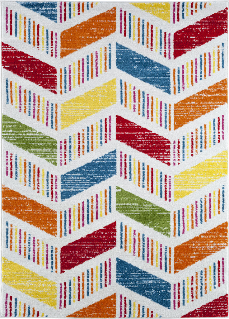 LR Resources Whimsical 81265 Cream / Orange Area Rug main image