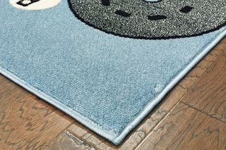 LR Resources Whimsical 81266 SBlue / LBlue Area Rug Alternate Image