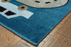LR Resources Whimsical 81267 SBlue / LBlue Area Rug Alternate Image