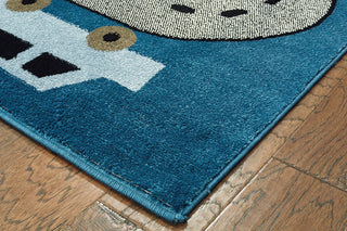 LR Resources Whimsical 81267 SBlue / LBlue Area Rug Alternate Image