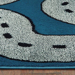 LR Resources Whimsical 81267 SBlue / LBlue Area Rug Alternate Image