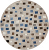 LR Resources Whimsical 81268 Light Blue Area Rug Round Image