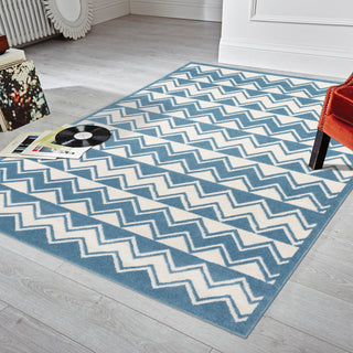 LR Resources Whimsical 81269 White/Light Blue Area Rug Alternate Image Feature