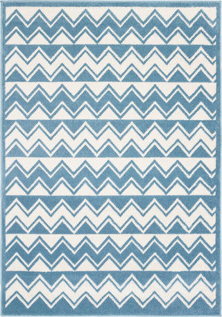 LR Resources Whimsical 81269 White/Light Blue Area Rug 4x6 Image