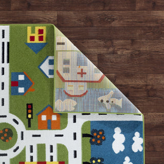 LR Resources Whimsical 81270 Green / Cream Area Rug Alternate Image