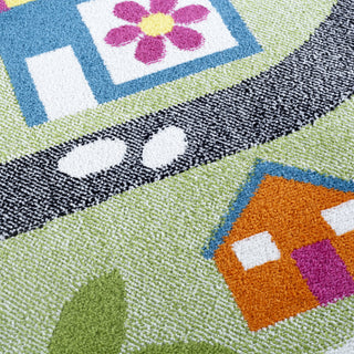 LR Resources Whimsical 81281 Green / Blue Area Rug Alternate Image