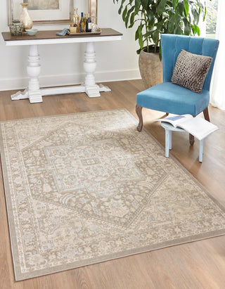 Unique Loom Whitney T-WHIT1 Cloud Gray Area Rug Rectangle Lifestyle Image