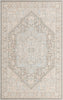 Unique Loom Whitney T-WHIT1 Cloud Gray Area Rug Square Top-down Image
