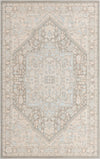 Unique Loom Whitney T-WHIT1 Cloud Gray Area Rug Square Top-down Image