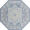 Unique Loom Whitney T-WHIT1 French Blue Area Rug Octagon Top-down Image
