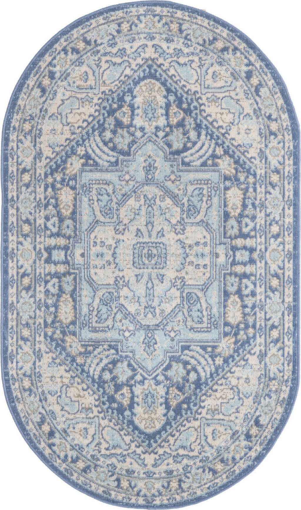Unique Loom Whitney T-WHIT1 French Blue Area Rug – Incredible Rugs and ...