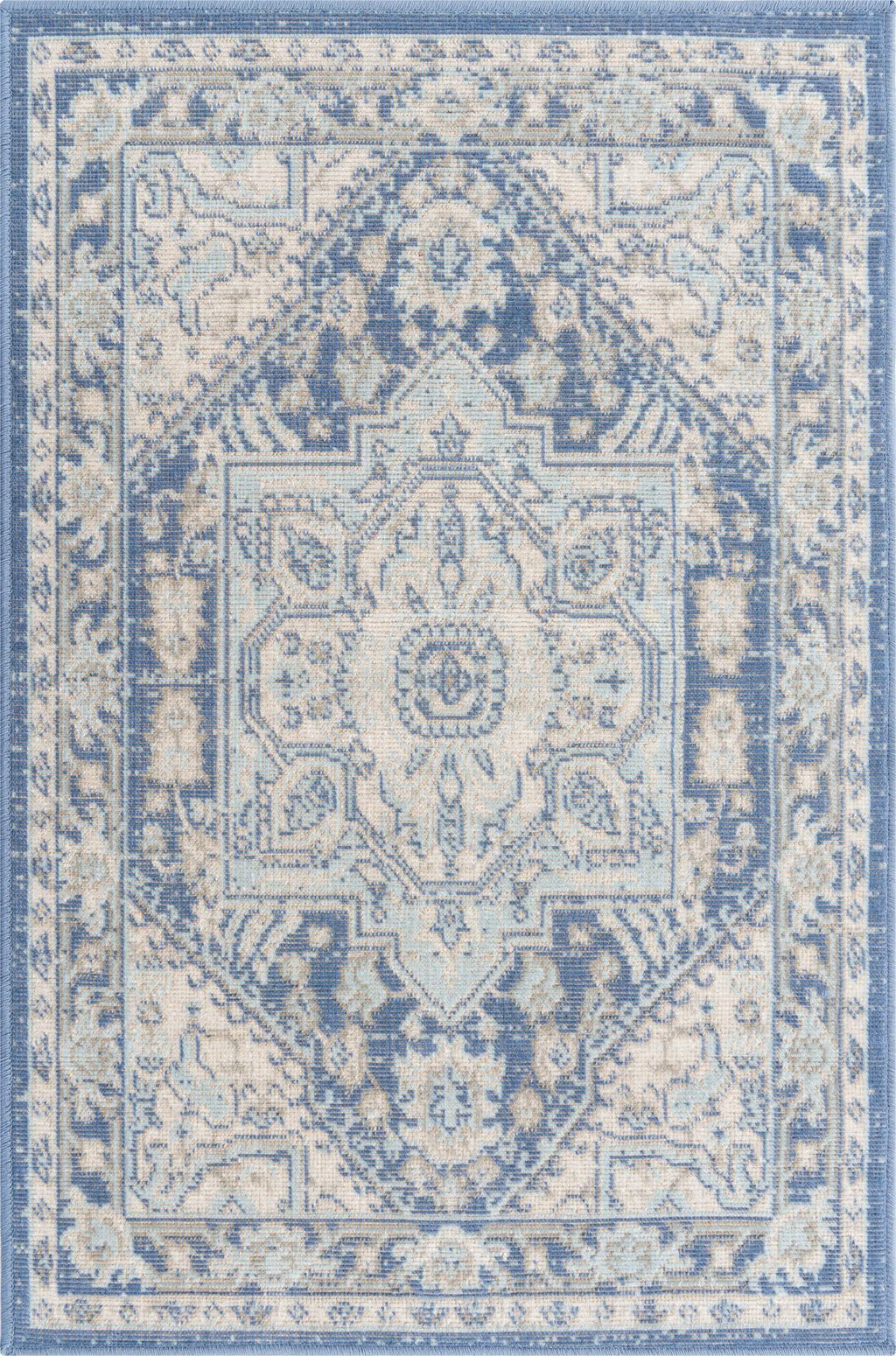 Unique Loom Whitney T-WHIT1 French Blue Area Rug – Incredible Rugs and ...