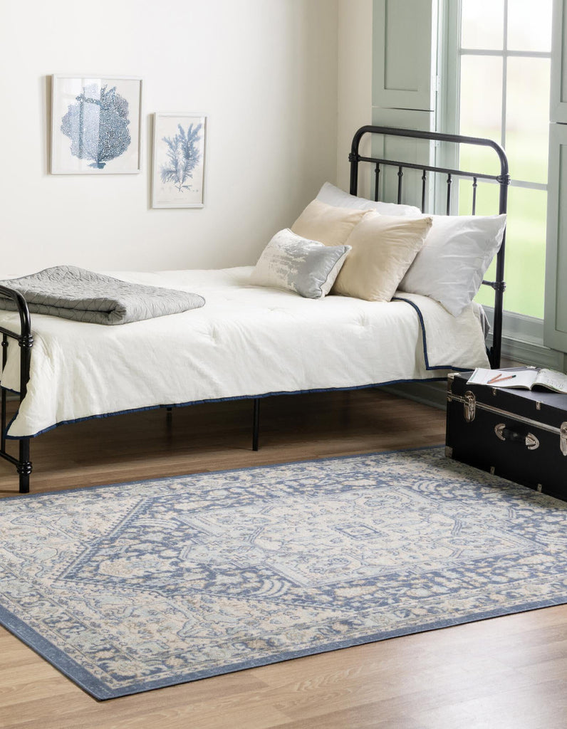 Unique Loom Whitney T-WHIT1 French Blue Area Rug – Incredible Rugs and ...