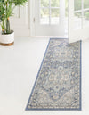 Unique Loom Whitney T-WHIT1 French Blue Area Rug Runner Lifestyle Image