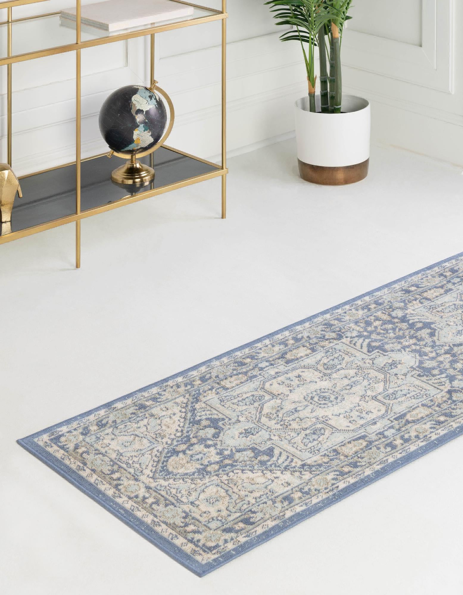 Unique Loom Whitney T-WHIT1 French Blue Area Rug – Incredible Rugs and ...