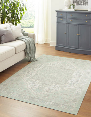 Unique Loom Whitney T-WHIT1 Mint Area Rug Rectangle Lifestyle Image