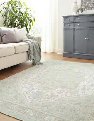 Unique Loom Whitney T-WHIT1 Mint Area Rug Rectangle Lifestyle Image