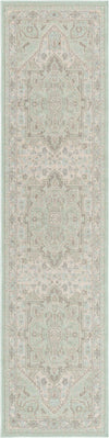 Unique Loom Whitney T-WHIT1 Mint Area Rug Runner Top-down Image
