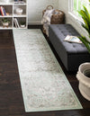 Unique Loom Whitney T-WHIT1 Mint Area Rug Runner Lifestyle Image