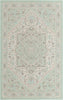 Unique Loom Whitney T-WHIT1 Mint Area Rug Square Top-down Image