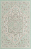 Unique Loom Whitney T-WHIT1 Mint Area Rug Square Top-down Image