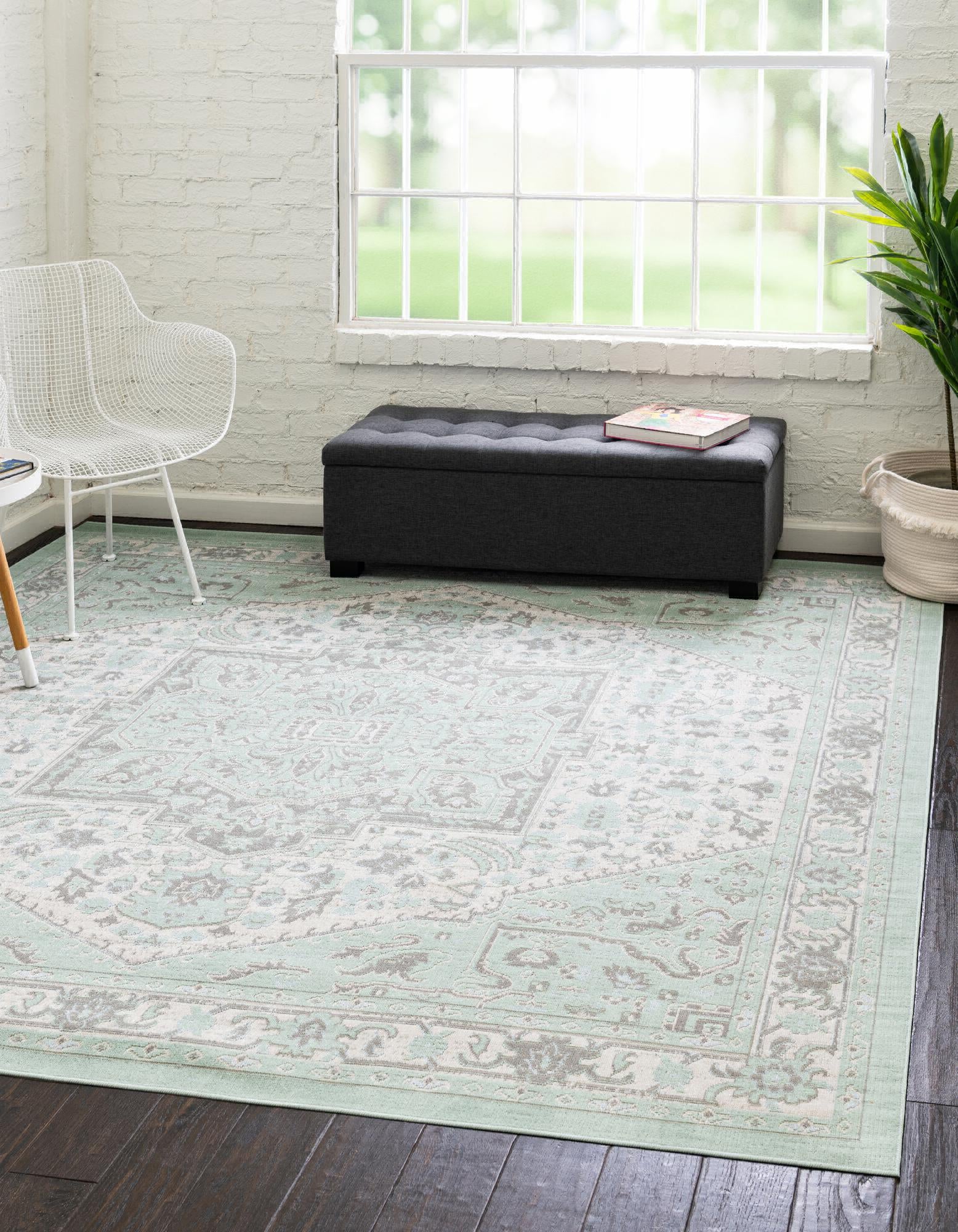 Unique Loom Whitney T-WHIT1 Mint Area Rug – Incredible Rugs and Decor