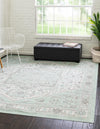 Unique Loom Whitney T-WHIT1 Mint Area Rug Square Lifestyle Image