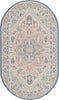 Unique Loom Whitney T-WHIT1 Multi Area Rug Oval Top-down Image