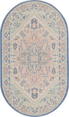 Unique Loom Whitney T-WHIT1 Multi Area Rug Oval Top-down Image