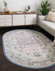 Unique Loom Whitney T-WHIT1 Multi Area Rug Oval Lifestyle Image