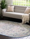 Unique Loom Whitney T-WHIT1 Multi Area Rug Oval Lifestyle Image