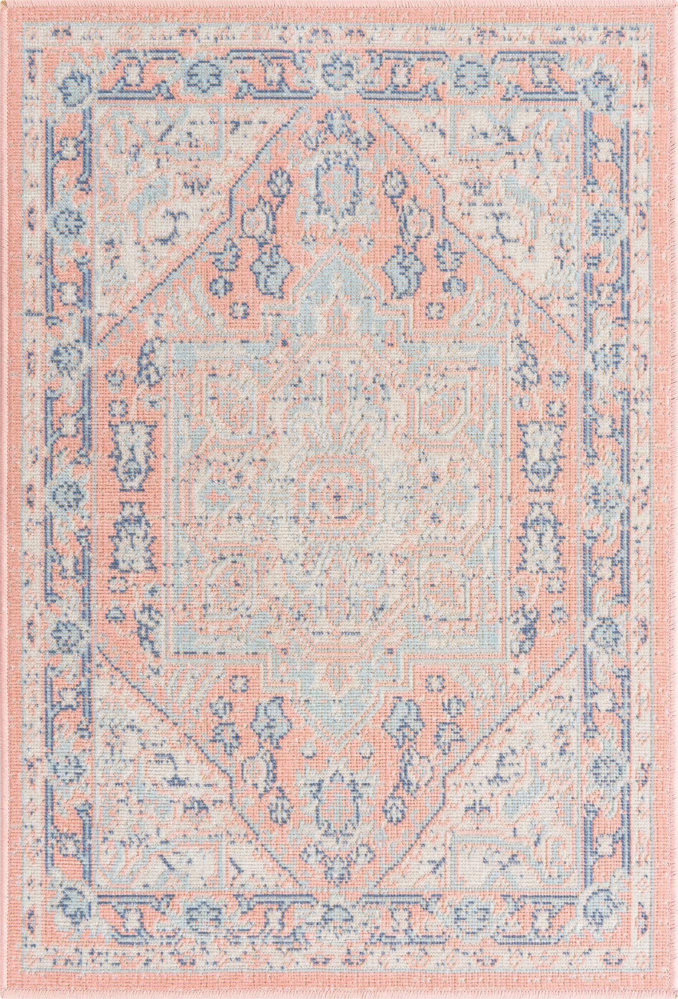 Unique Loom Uptown 9x12 Pink Large Area Rug