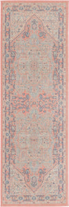 Unique Loom Whitney T-WHIT1 Powder Pink Area Rug Runner Top-down Image