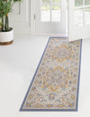 Unique Loom Whitney T-WHIT1 Sky Blue Area Rug Runner Lifestyle Image
