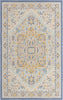 Unique Loom Whitney T-WHIT1 Sky Blue Area Rug Square Top-down Image