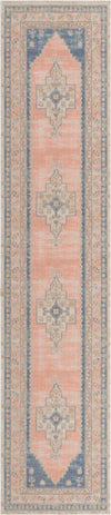Unique Loom Whitney T-WHIT2 French Blue Area Rug Runner Top-down Image