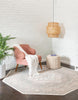 Unique Loom Whitney T-WHIT2 Mink Area Rug Octagon Lifestyle Image