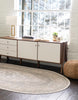 Unique Loom Whitney T-WHIT2 Mink Area Rug Oval Lifestyle Image