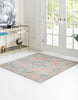 Unique Loom Whitney T-WHIT2 Pink Area Rug Square Lifestyle Image