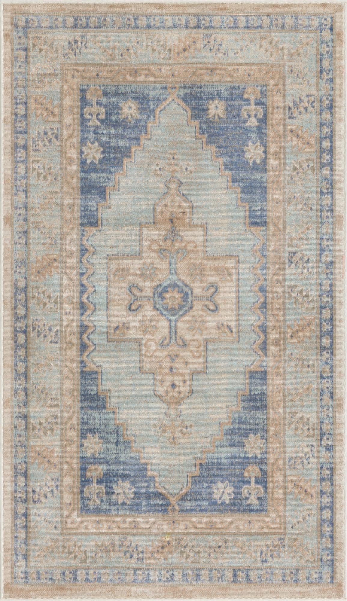 Unique Loom Whitney T-WHIT2 Sky Blue Area Rug main image