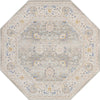 Unique Loom Whitney T-WHIT3 Cloud Gray Area Rug Octagon Top-down Image