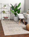 Unique Loom Whitney T-WHIT3 Cloud Gray Area Rug Rectangle Lifestyle Image