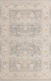 Unique Loom Whitney T-WHIT3 Cloud Gray Area Rug Square Top-down Image