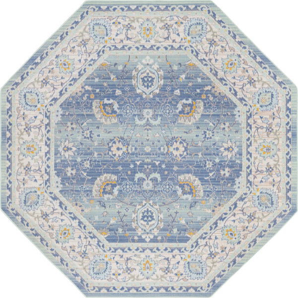 Unique Loom Whitney TWHIT3 French Blue Area Rug Incredible Rugs and