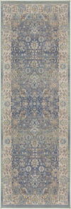 Unique Loom Whitney T-WHIT3 French Blue Area Rug Runner Top-down Image