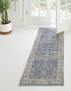 Unique Loom Whitney T-WHIT3 French Blue Area Rug Runner Lifestyle Image