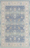 Unique Loom Whitney T-WHIT3 French Blue Area Rug Square Top-down Image